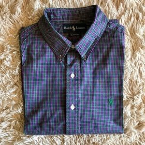 Ralph Lauren Long Sleeve Plaid Dress Shirt